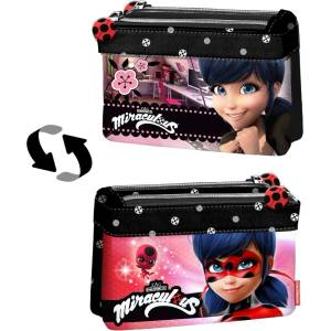Karactermania Двулицево портмоне с два ципа Karactermania - Ladybug (35703)