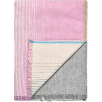 Elvang Carte Postale одеяло 130 x 200 см, розово-сиво (70015-PG)