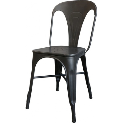 Chic Antique Factory Chair Černá antik