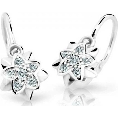 Cutie Diamonds dětské náušnice Kytičky z bílého zlata s brilianty DC2210-10-00-X-2