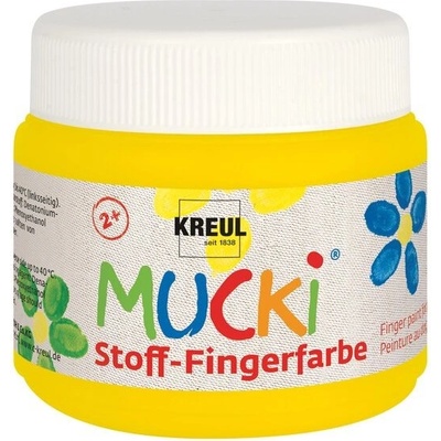 Prstová farba na textil MUCKI 150 ml žltá