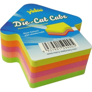 Самозалепващи листчета стрелка 70/70 мм, 250 листа 5 цвята