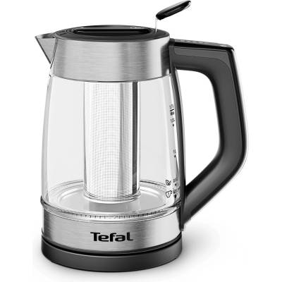 Tefal Електрическа кана Tefal - Element, 2200W, 1.7 l, инфузер за чай, сребриста (BJ760DE0)