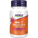 NOW NOW MK-7 Vitamin K-2 100mcg, 60 Veg Capsules - fitnesdobavki - 27,19 лв