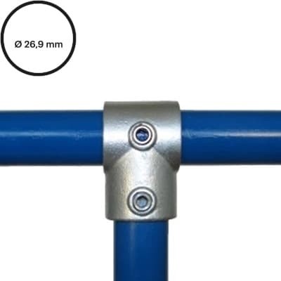 Konstrukční fitinka, spojka ocelových trubek pr. 26,9 mm – odbočka 101-A27