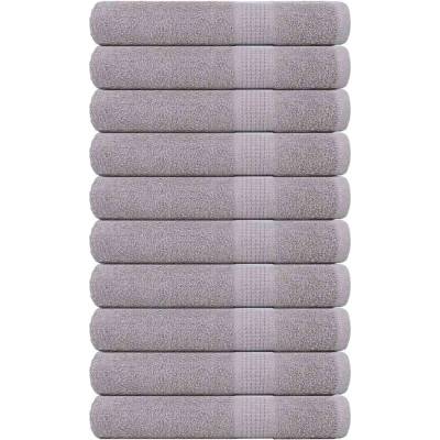 vidaXL Кърпи за сауна FROGN 10 бр. Сиви 80x200 см 360 г/м2 (136841)