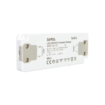 Zamel Napájecí zdroj Slim LED 12V DC 20W ZNS-20-12 (LDX10000138)
