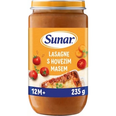 Sunar Lasagne s hovězím masem 235 g – Zboží Dáma