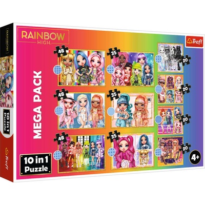 Trefl Rainbow High 10v1 skládačka 200 dílků
