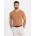 Ombre Clothing Мъжка класическа памучна тениска BASIC с V-образно деколте - кафява Ombre Clothing | Kafyav | МЪЖЕ | S
