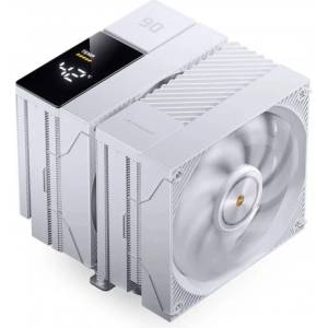 JONSBO Охладител за процесор Jonsbo CC90 Dual Tower 130mm Display - Бял (CPJB-092)