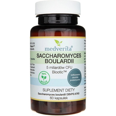 Medverita Saccharomyces boulardii Biootic 5 miliárd CFU 60 kapsúl
