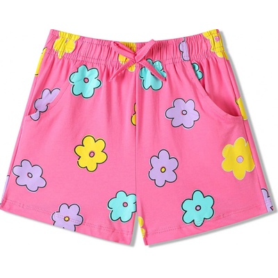 dívčí kraťasy Kugo SL3569 sytě růžová Růžová tmavší