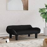 vidaXL Кучешко легло черно 70x40x24 см кадифе (171955)