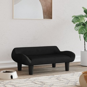 vidaXL Кучешко легло черно 70x40x24 см кадифе (171955)