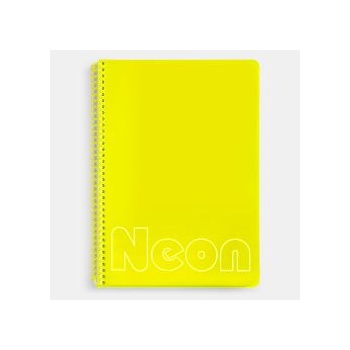 Sentio Тетрадка със спирала A4 Neon Yellow 80 листа