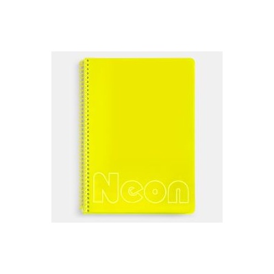 Sentio Тетрадка със спирала A4 Neon Yellow 80 листа