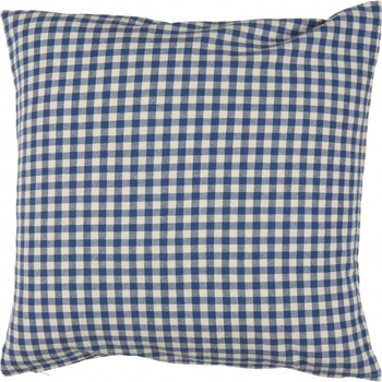 Ib Laursen Poťah na vankúš Lucas Dark Blue Small Checks 50 × 50 cm