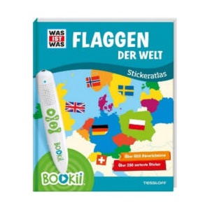 BOOKii - Was ist was - Flaggen der Welt Stickeratlas | Manfred Baur, Tessloff Verlag, Michael Schmeling (2019)