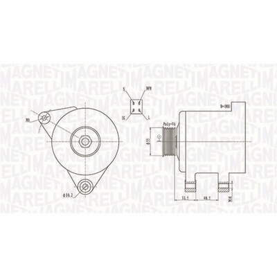 MAGNETI MARELLI Alternátor 063731605010
