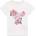 GUESS Бяла тениска за мини момиче със синьо лого Guess и цветя