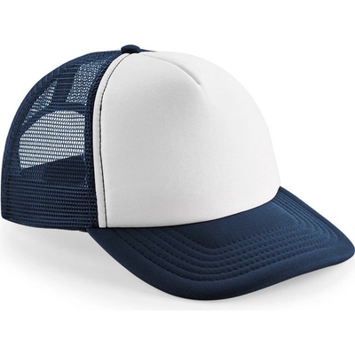 Beechfield B 645 Vintage Trucker 5 panelová COT530645d7699-french navy Navy/bílá