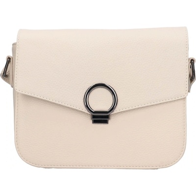 Lagen dámská kožená crossbody kabelka Simoa krémová