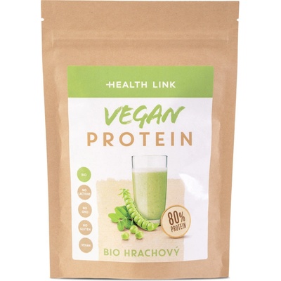 HEALTH LINK Hrachový protein 80 % vegan BIO 300 g