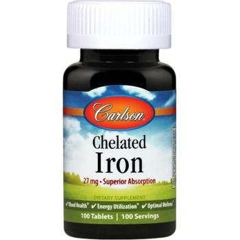 Image 1 of Carlson Labs Chelated Iron 27 mg [100 Таблетки]
