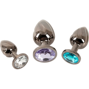 Anos - метален анален плъг сет