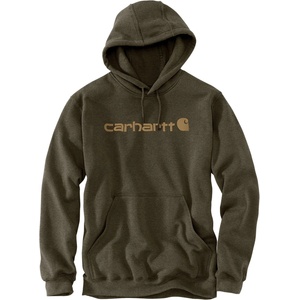 Carhartt WIP Мъжки суичър Carhartt Signature Logo Sweatshirt Hoodie - Burnished Logs Heather (017-2834-0811)