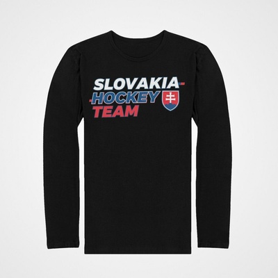 Tričko s dlhým rukávom Slovakia Hockey Team čierna