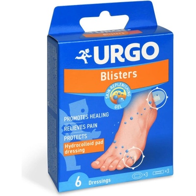Urgo Blisters na puchýře hydrokoloidní 6 ks