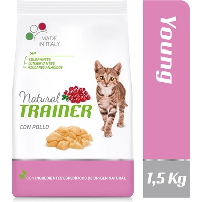 Trainer Natural Young Cat kuracie 1,5 kg