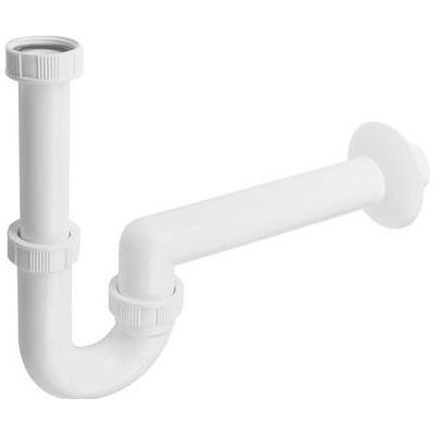 Bruckner Umývadlový sifón 5/4", nízky, DN40, biely 151.125.0