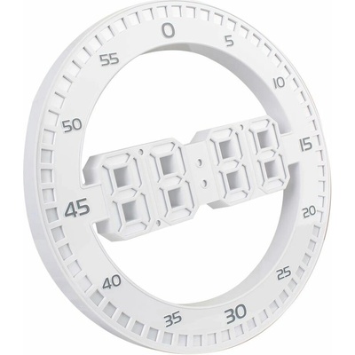 Verk 27451 LED digitálne nástenné hodiny 3D, biele