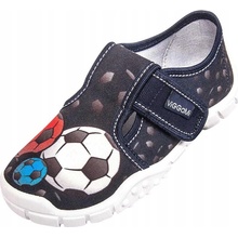 Viggami Chlapčenské papuče na suchý zips s potlačou loptičiek