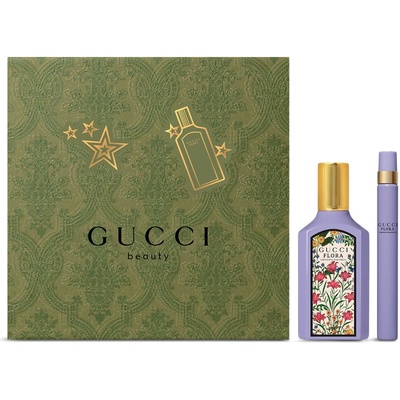 Gucci Flora Gorgeous Magnolia Подаръчен комплект, Парфюмна вода 50ml + Парфюмна вода 10ml, Жени