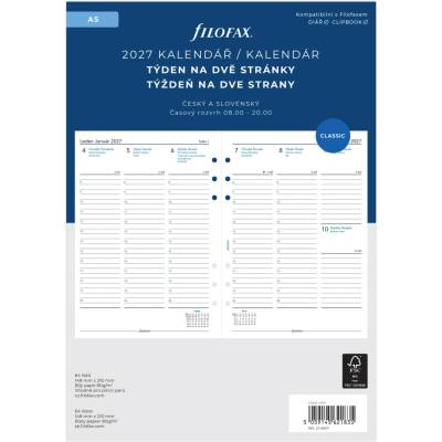 Filofax A5 týden 2027
