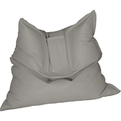 PUFRELAX Пуф, Голяма възглавница, 350л. , Magic Pillow - Teteron Grey, Перящ се калъф, За открито, Пълнеж от Полистиролни перли, 8292 (PUF-G-MP-TEX-GRE)