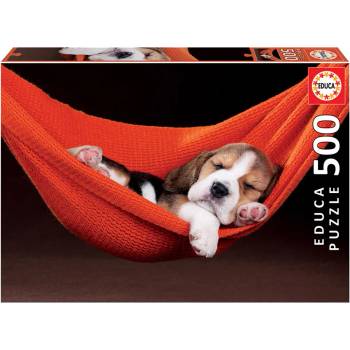 Image 1 of Educa - Puzzle Sleeping in a hammock - 500 piese