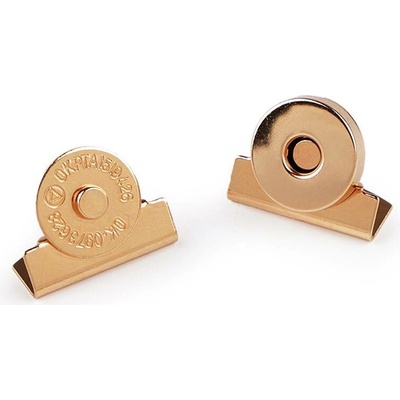 Magnetické zapínání Ø15 mm - růžové zlato (10 ks)