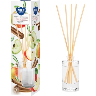 NG 45471 Osvěžovač vzduchu JABLKO-SKOŘICE odpařovací s tyčinkami 45ml 45x45x205