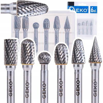 Sada stopkových fréz do kovu 6 mm, 6 ks - GEKO – Zboží Dáma