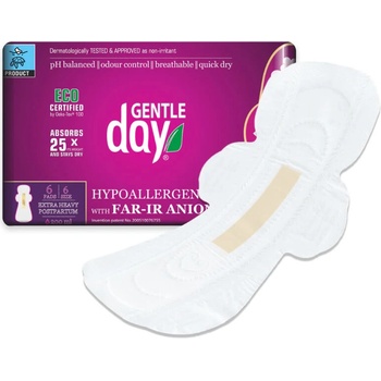 Gentle Day hygienické aniónové vložky noční extra porodnické 6 ks