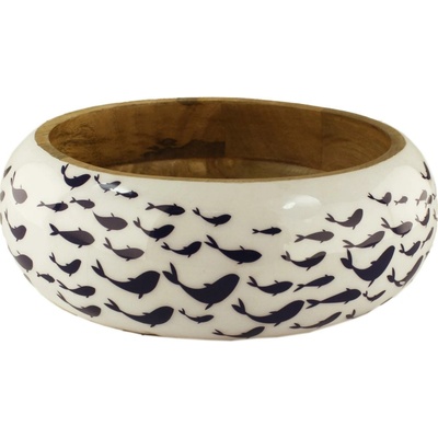 SEA Club Mísa Shoal mangové dřevo se smaltem 20 x 6,5 cm