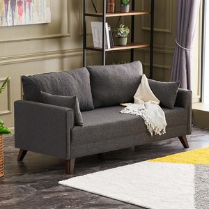 TopMebel Двуместен диван Bella TopMebel от плат в антрацит 177x81x85cm