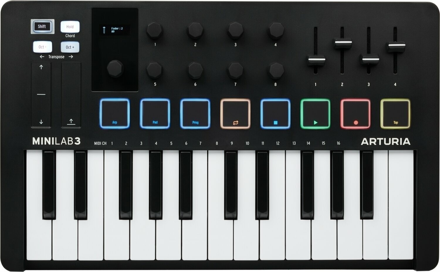 Arturia MiniLab 3 Black Миди клавиатура (MINILAB-3-BK)