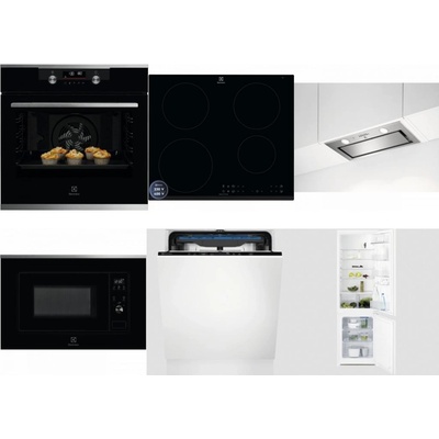 Set Electrolux KODDP77X + LIR60433B + LFG716X + LMS2203EMX + EES48200L + LNT3LF18S
