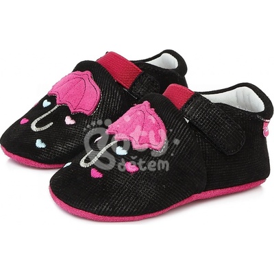 D.D.Step Kožené capáčky K1596-759 black